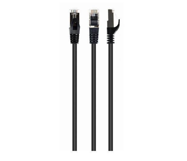 Gembird RJ-45/RJ-45, kat.6A, S/FTP, czarny, 1,5m - 1329909 - zdjęcie